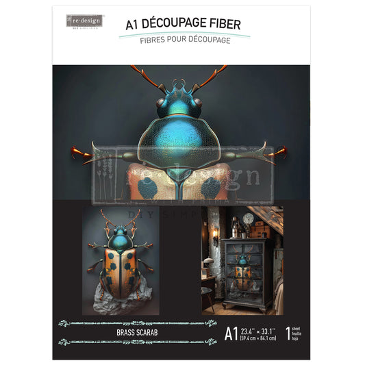 A1 Decoupage Fiber - BrassScarab