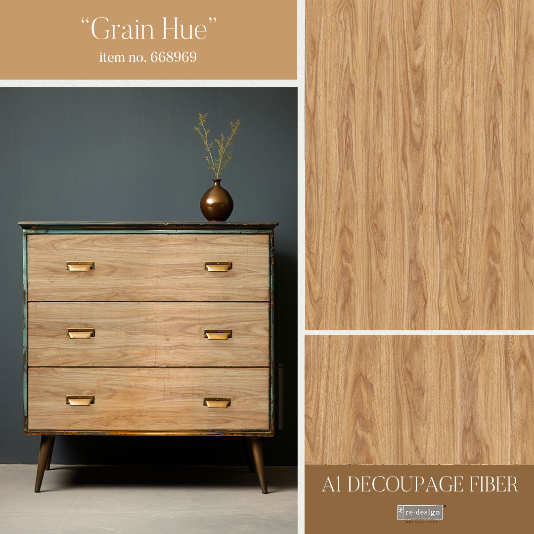A1 Decoupage Fiber - Grain Hue