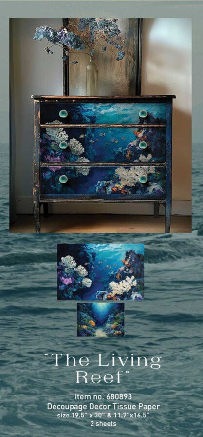 Double Delight Decoupage Fiber Paper Set - The Living Reef