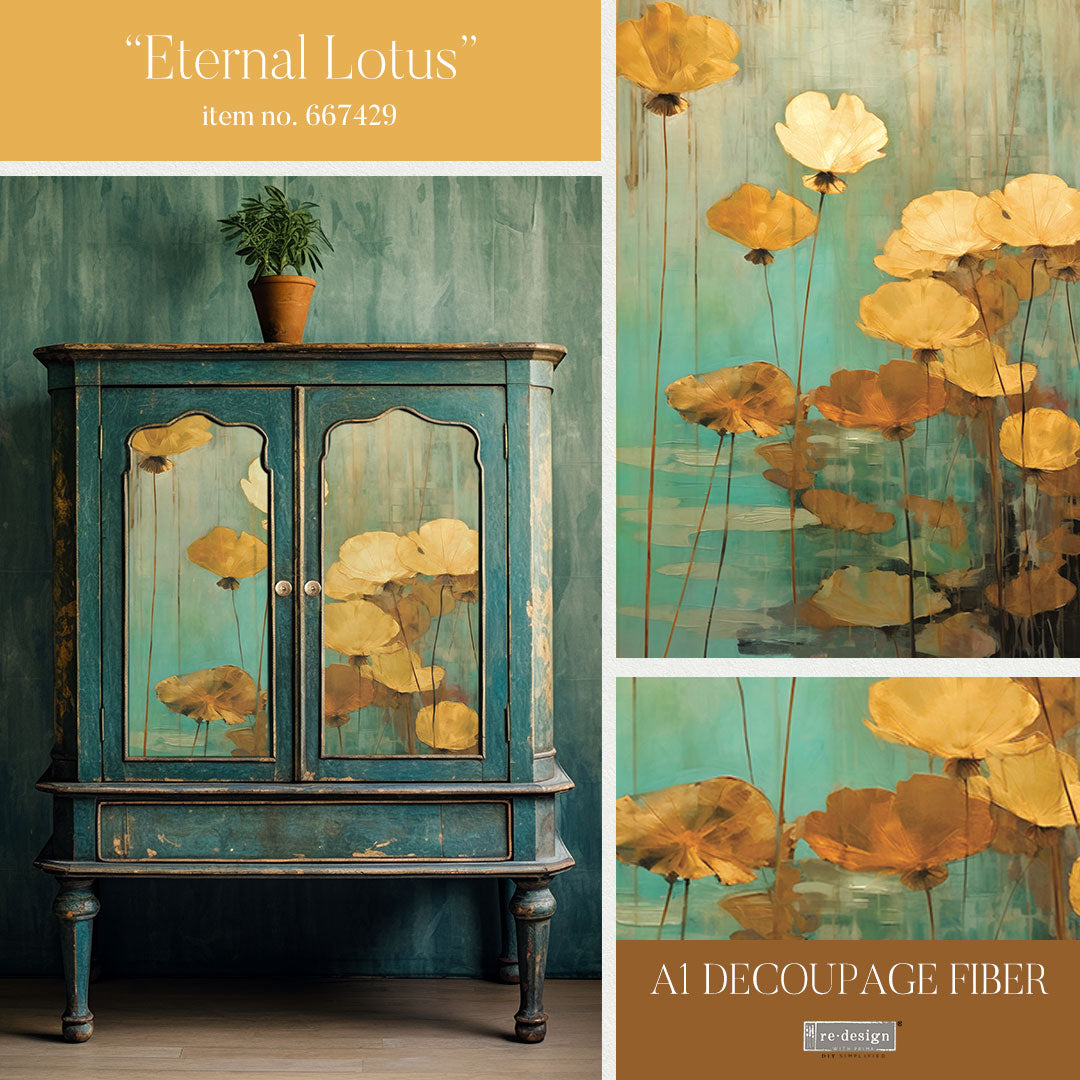 A1 Decoupage Fiber - Eternal Lotus
