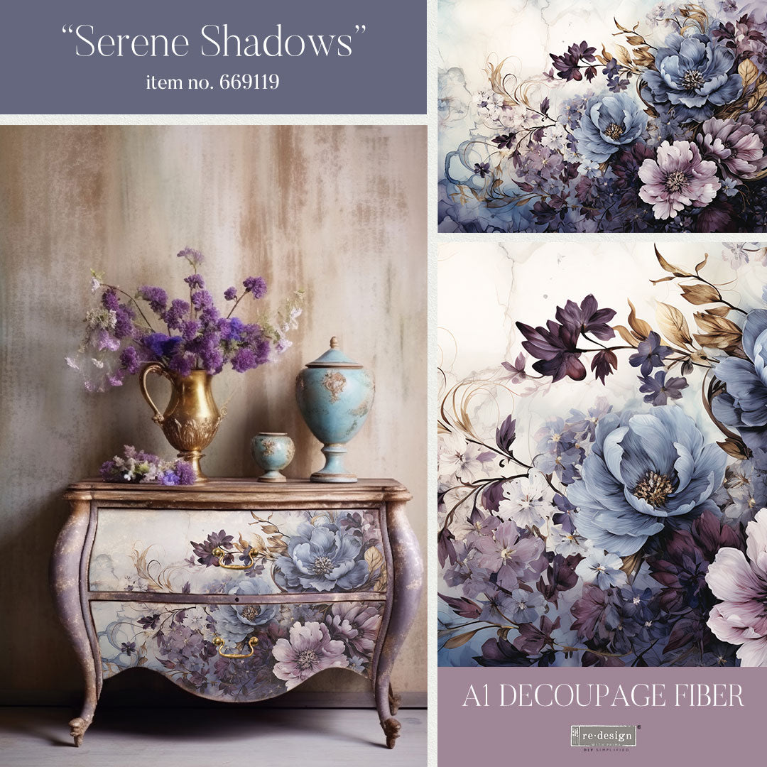 A1 Decoupage Fiber - Serene Shadows