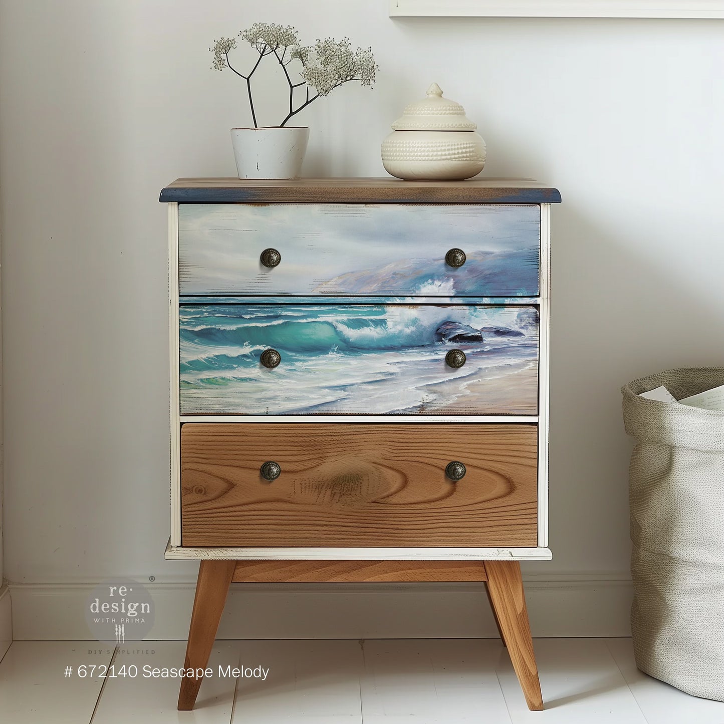 A3 Decoupage Decor Tissue Paper Pack - Seascape Melody