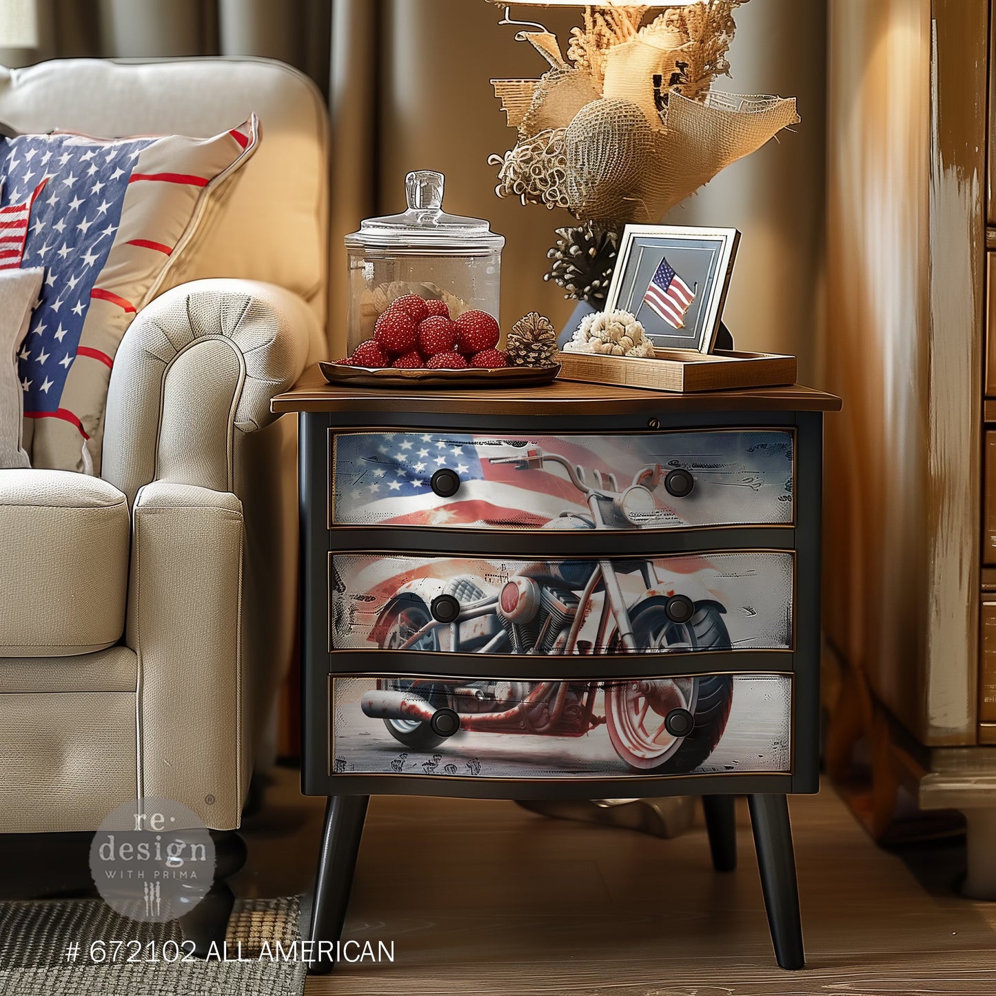 A3 Decoupage Decor Tissue Paper Pack - All American