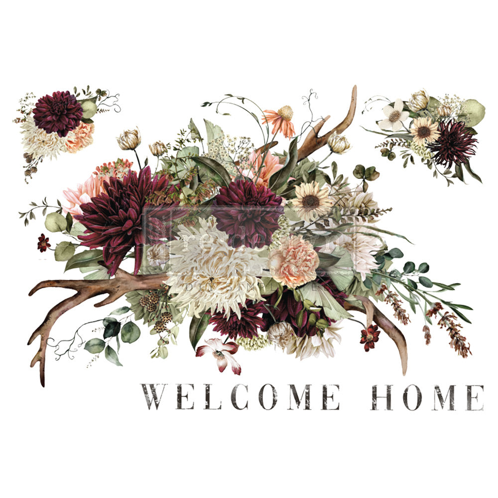 DECOR TRANSFERS® – RUSTIC CHARM – TOTAL SHEET SIZE 24″X35″, CUT INTO 2 SHEETS