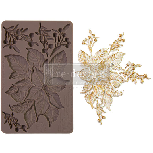 DECOR MOULDS® – CRIMSON BLOOMS – 1 PC, 5″X8″X8MM