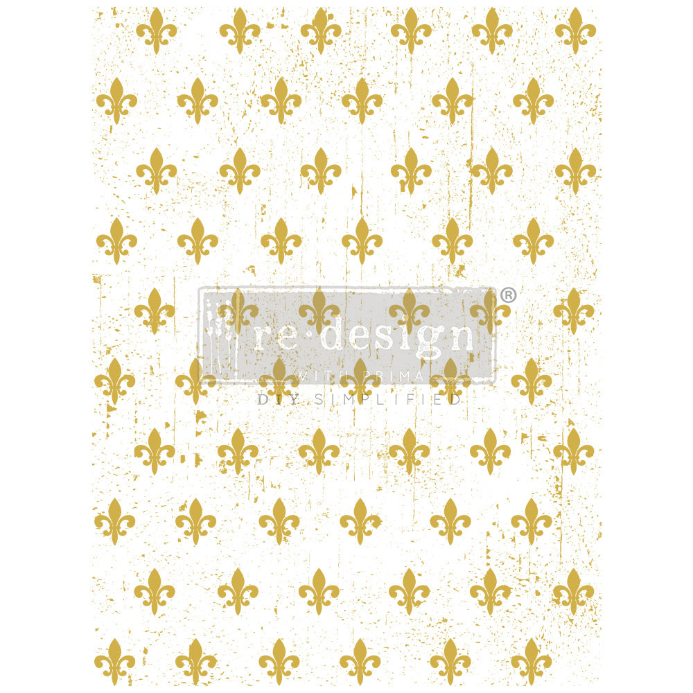 Gold Transfer - Fleur De Lis