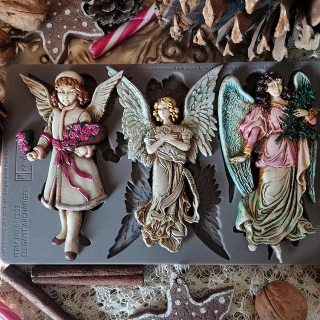 DECOR MOULDS® – ELEGANT ARCHANGEL – 1 PC, 5″X8″X8MM