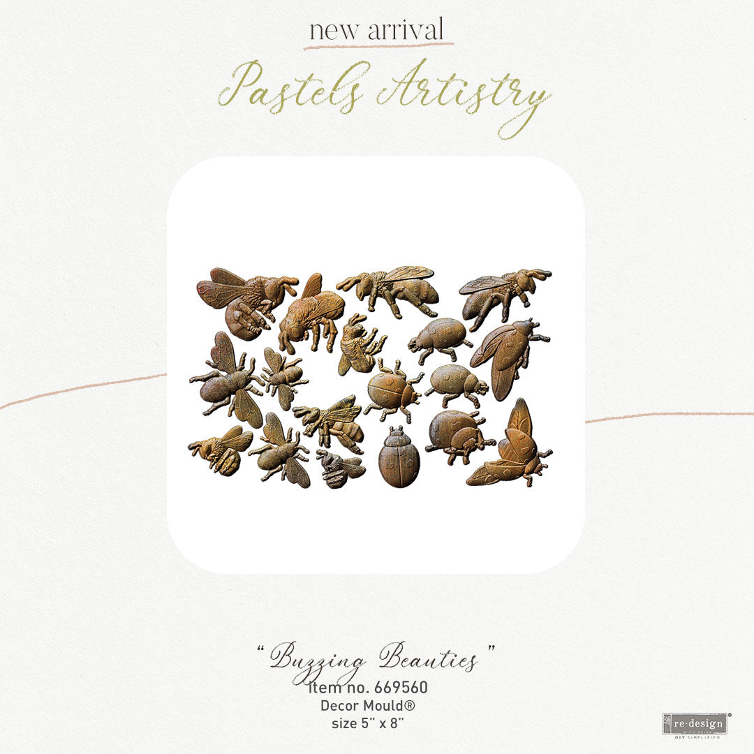 Decor Moulds® - Pastels Artistry "Buzzing Beauties"