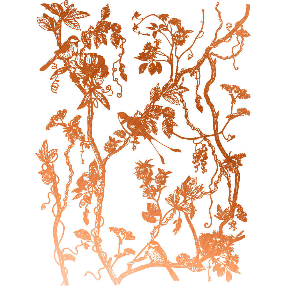 Kacha Decor Transfers® Copper Foil - Bird Watching