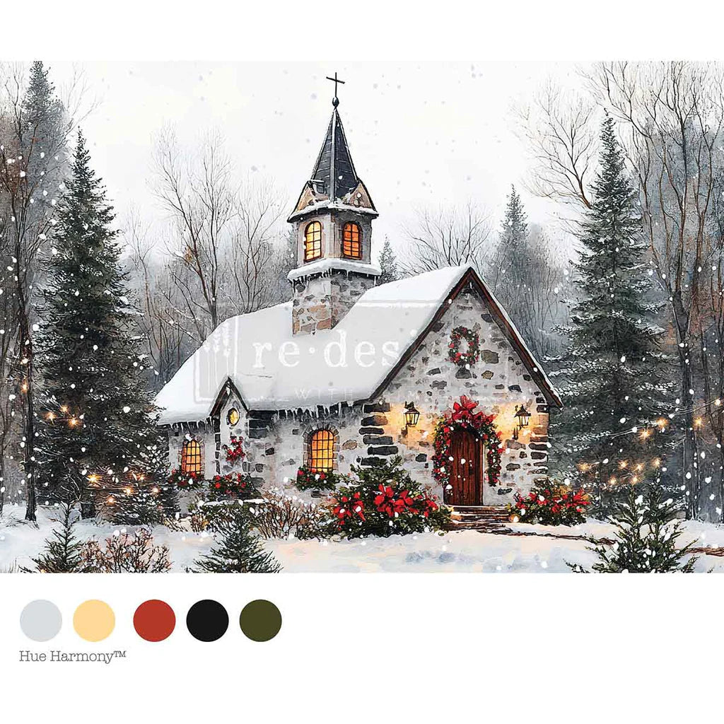 Cozy Barn Blessings decoupage paper
