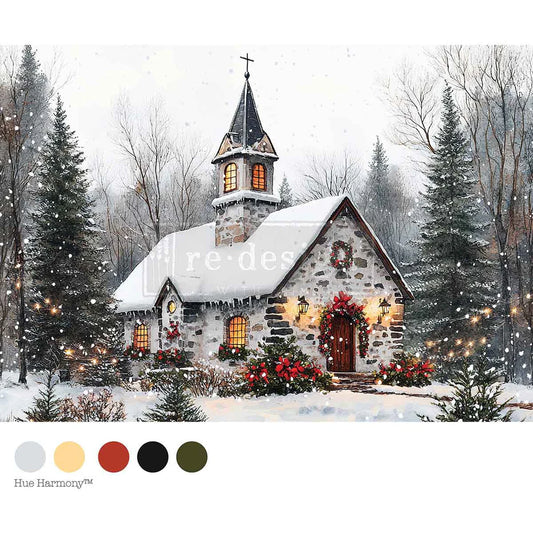 Cozy Barn Blessings decoupage paper