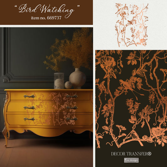 Kacha Decor Transfers® Copper Foil -  Bird Watching