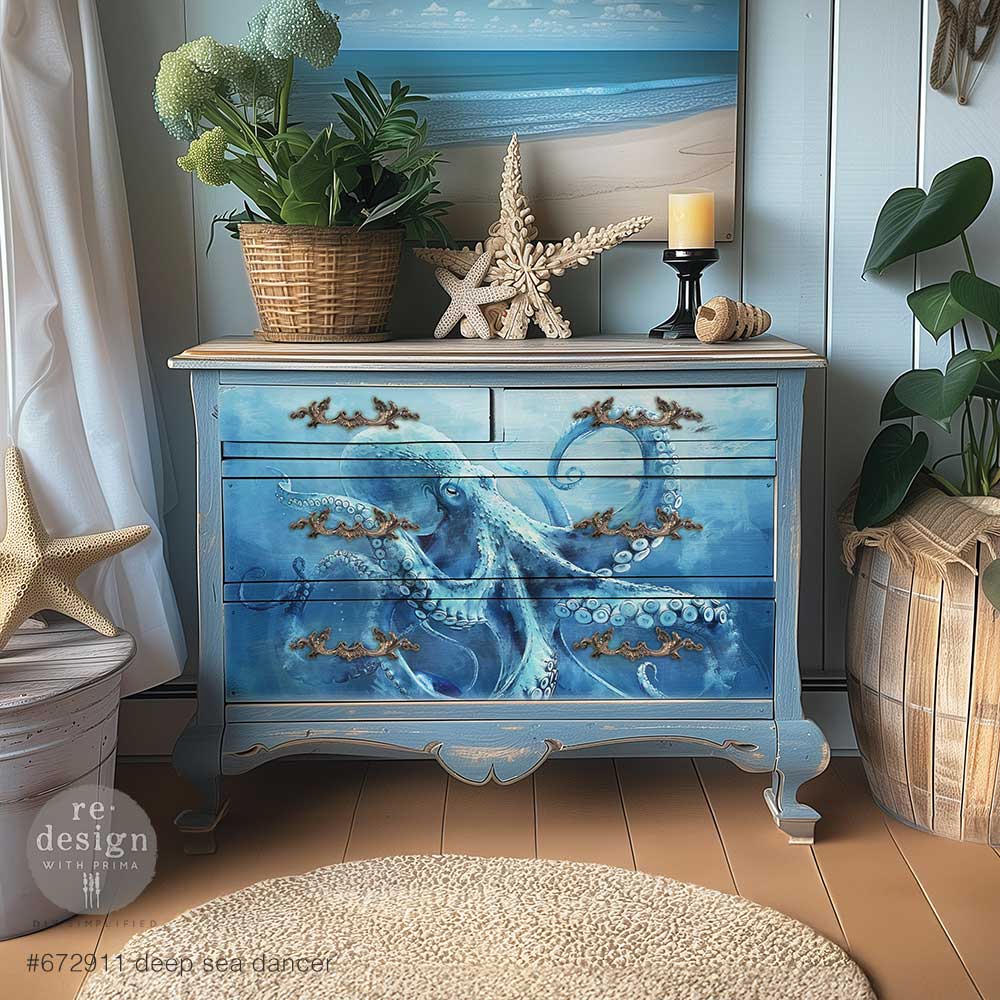 A1 Decoupage Fiber - Deep Sea Dancer
