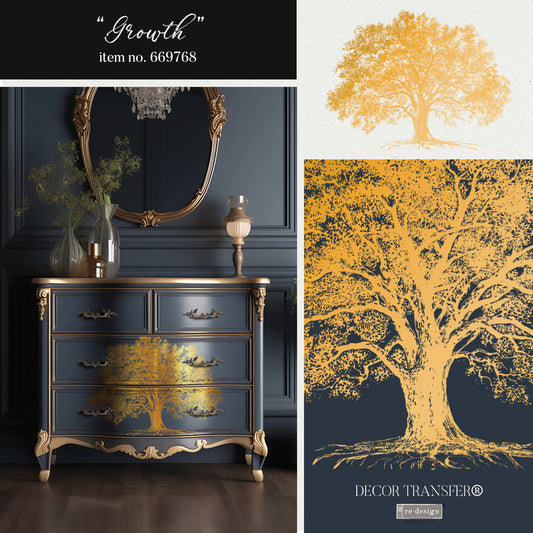 Kacha Decor Transfers® Gold Foil - Growth