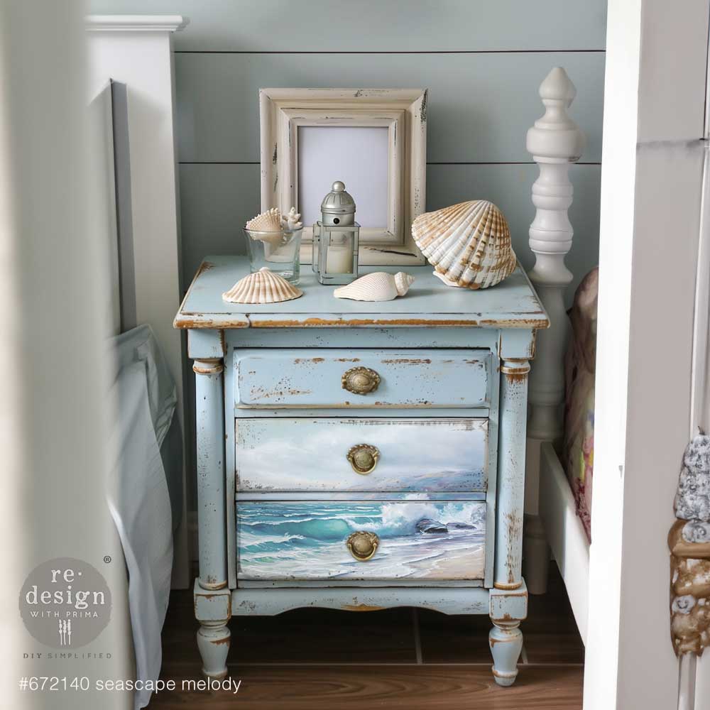 A3 Decoupage Decor Tissue Paper Pack - Seascape Melody