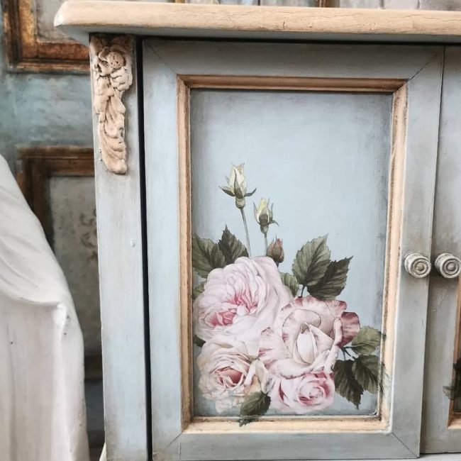 Delicate Roses - Mini Transfer - Redesign with Prima