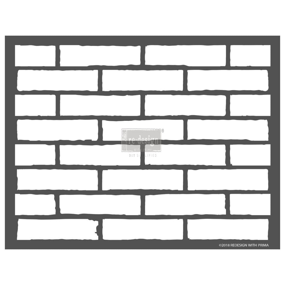 Vintage Brick - 3D Stencil