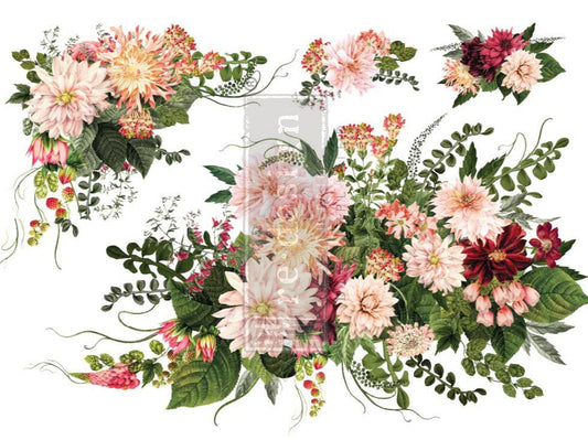 Dahlia Forever - Decor Transfer - Redesign with Prima