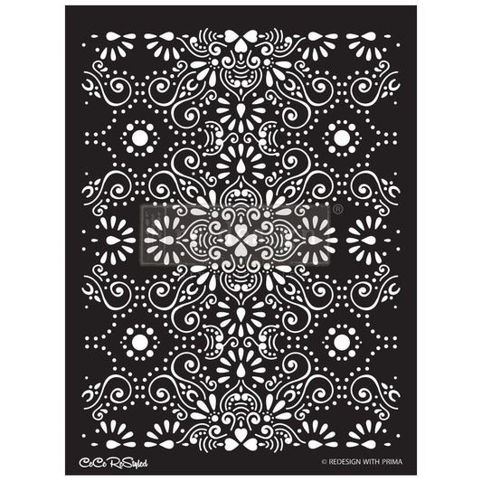 Eastern Abstract - CeCe Decor Stencil - Redesign with Prima