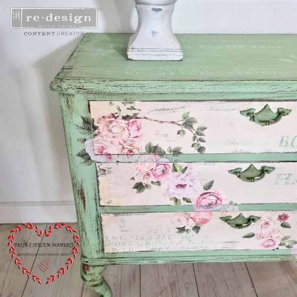 Delicate Roses - Mini Transfer - Redesign with Prima