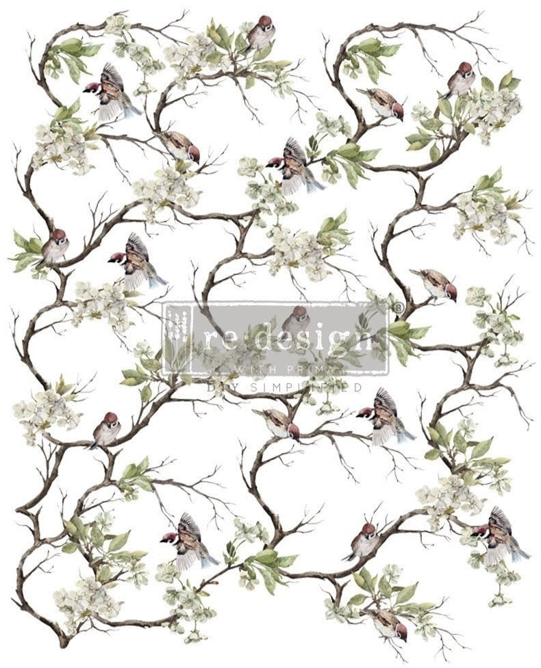 Blossom Flight - Decor Transfer - Redesign with Prima