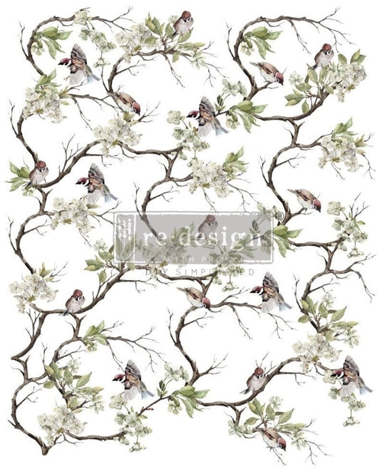 Blossom Flight - Decor Transfer - Redesign with Prima