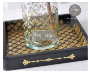 Eastern Fountain - Stick & Style Stencil - Redesign with Prima