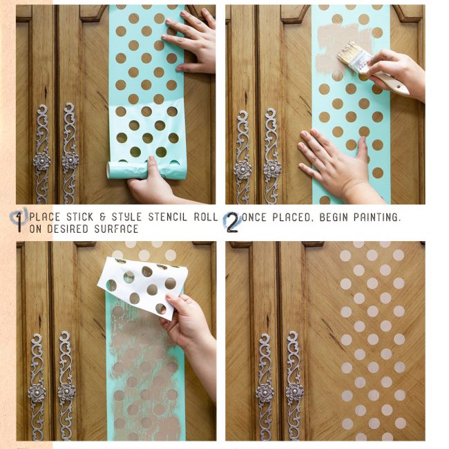 Mini Dots - Stick & Style Stencil - Redesign with Prima