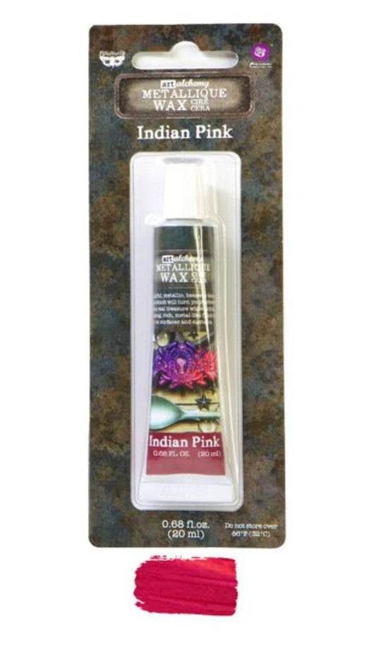 ART ALCHEMY- METALLIQUE WAX – INDIAN PINK .68OZ (20ML)