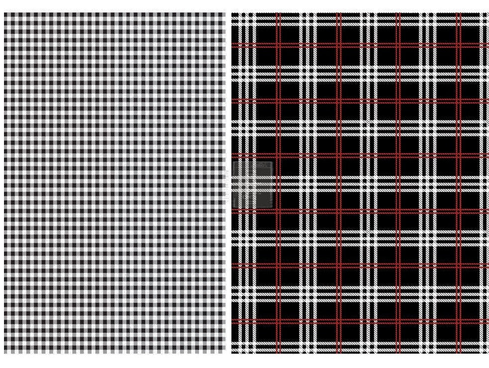 Gingham Black - Rub On Furniture Decal Transfer - Redesign with Prima - Same Day shipping