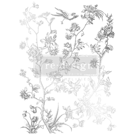 Decor Foil Transfers® Kacha - Silver Bird