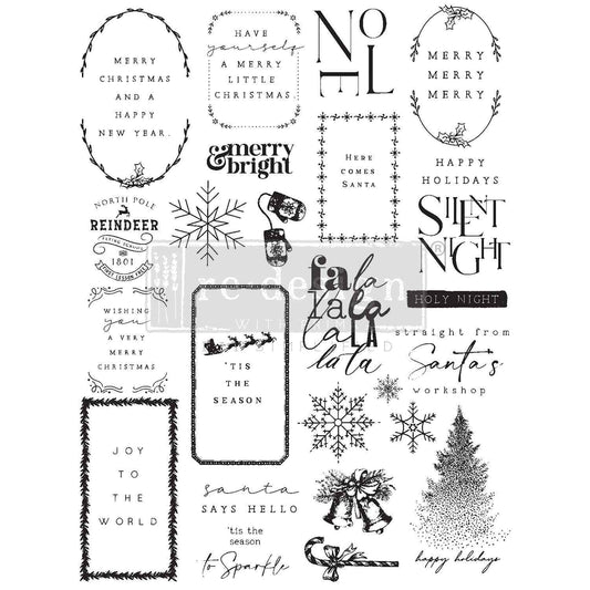 Decor Clear Stamp - Here Comes Santa