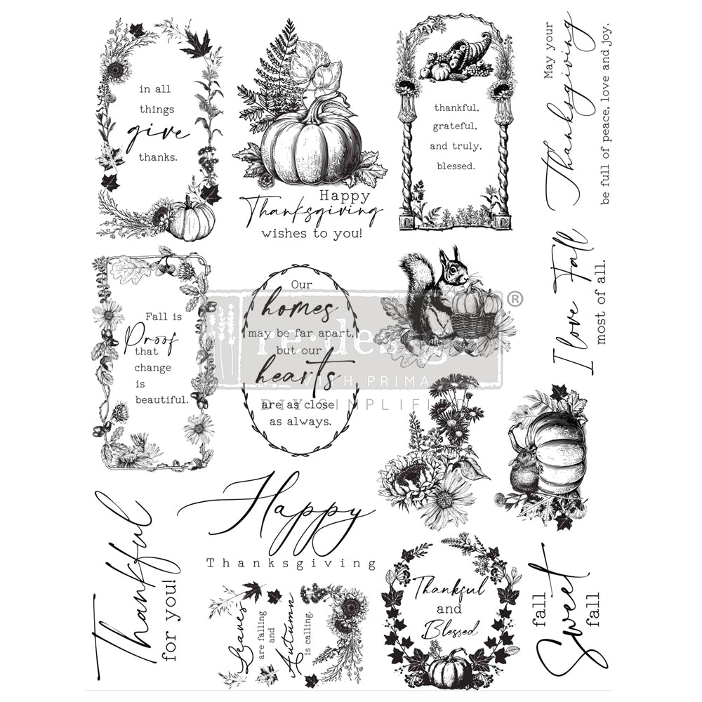 Decor Clear Stamp - Fall Sweet Fall