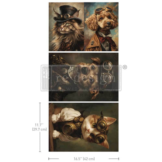 A3 Decoupage Fiber Pack - Favorite Pets