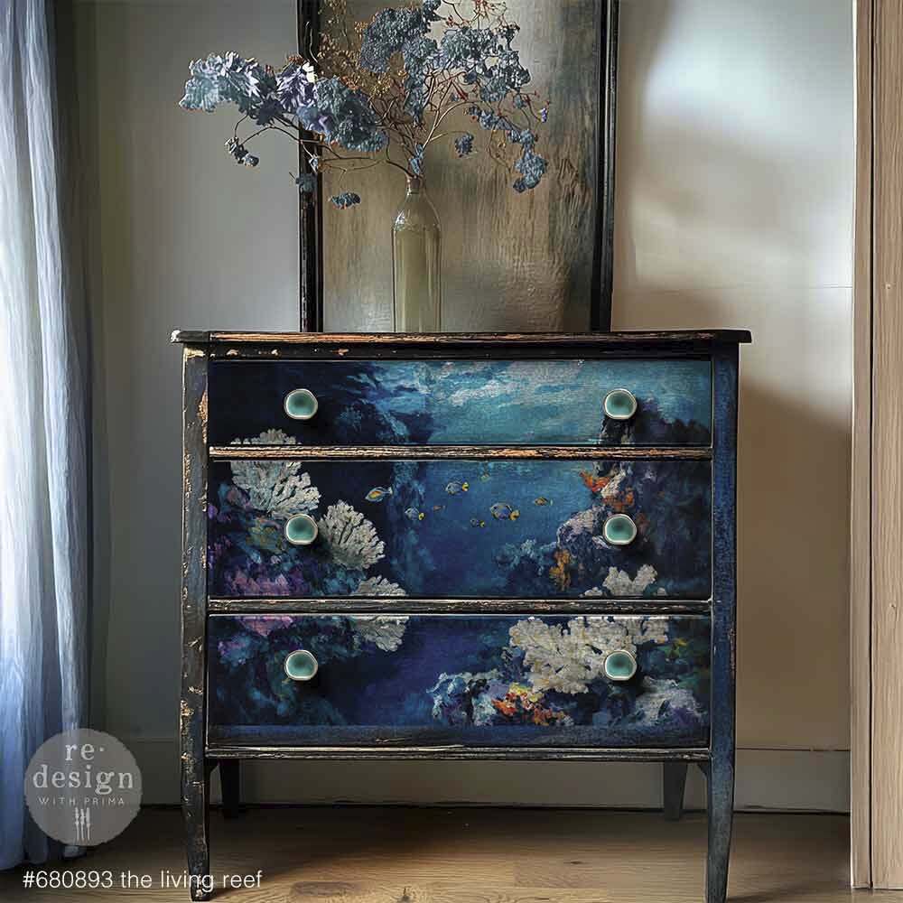 The Living Reef double delight set decoupage paper