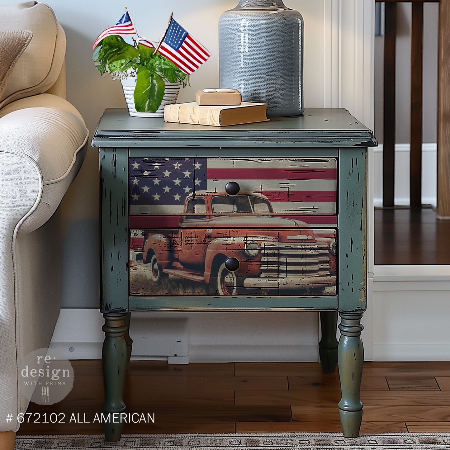 A3 Decoupage Decor Tissue Paper Pack - All American