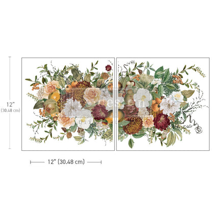 MAXI TRANSFERS® – AUTUMNAL BLISS – 2 SHEETS, 12″X12″
