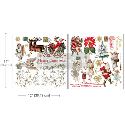 MAXI TRANSFERS® – HOLIDAY TRADITIONS – 2 SHEETS, 12″X12″