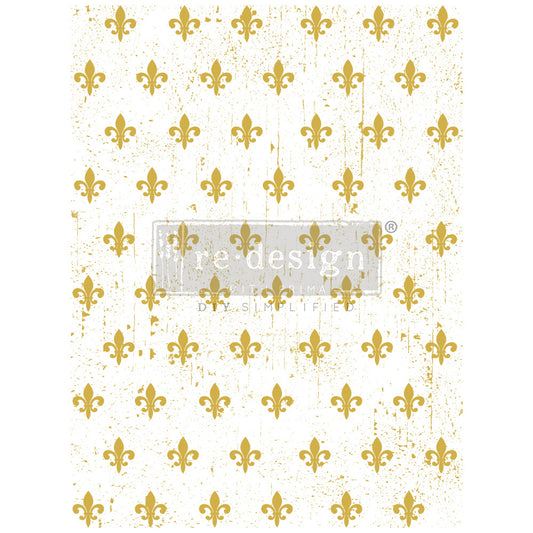 Gold Transfer - Fleur De Lis