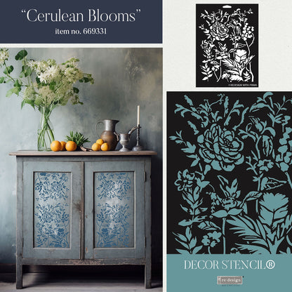 Decor Stencils® - Cerulean Blooms