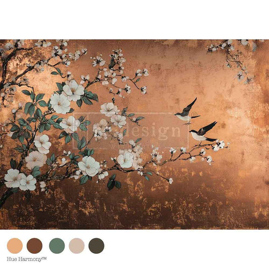 A1 Decoupage Fiber - Feathers In The Glow