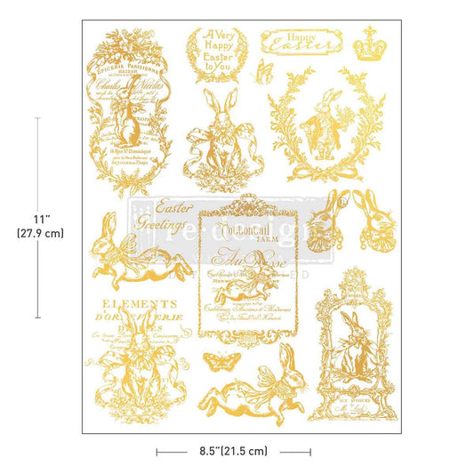 H2O Transfers Single Sheet Gold - Gilded Spring