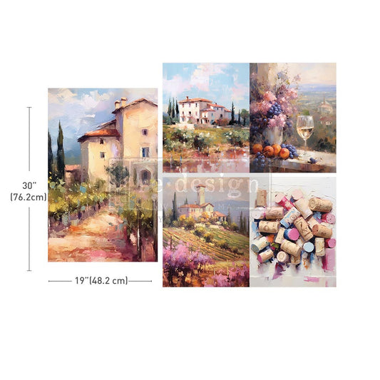 Romantic Getaway 3 pack decoupage paper *PREORDER SHIPS WEEK OF 2/5