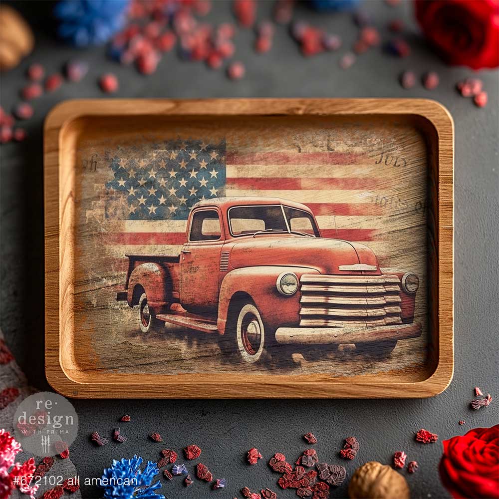 A3 Decoupage Decor Tissue Paper Pack - All American