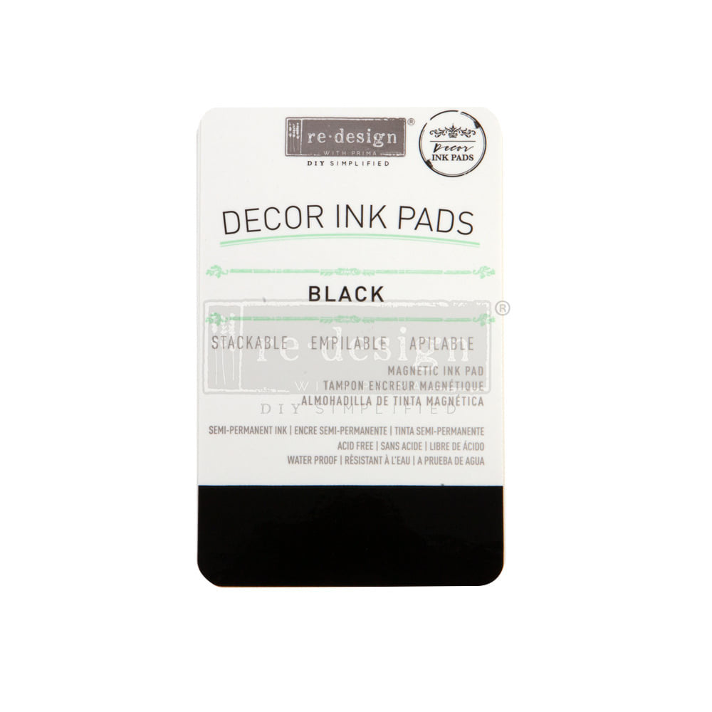 Black Ink Pad - Decor Ink Pad - Redesign with Prima