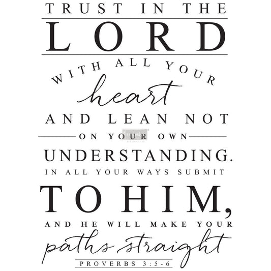 Trust in the Lord - Redesign Decor Transfer